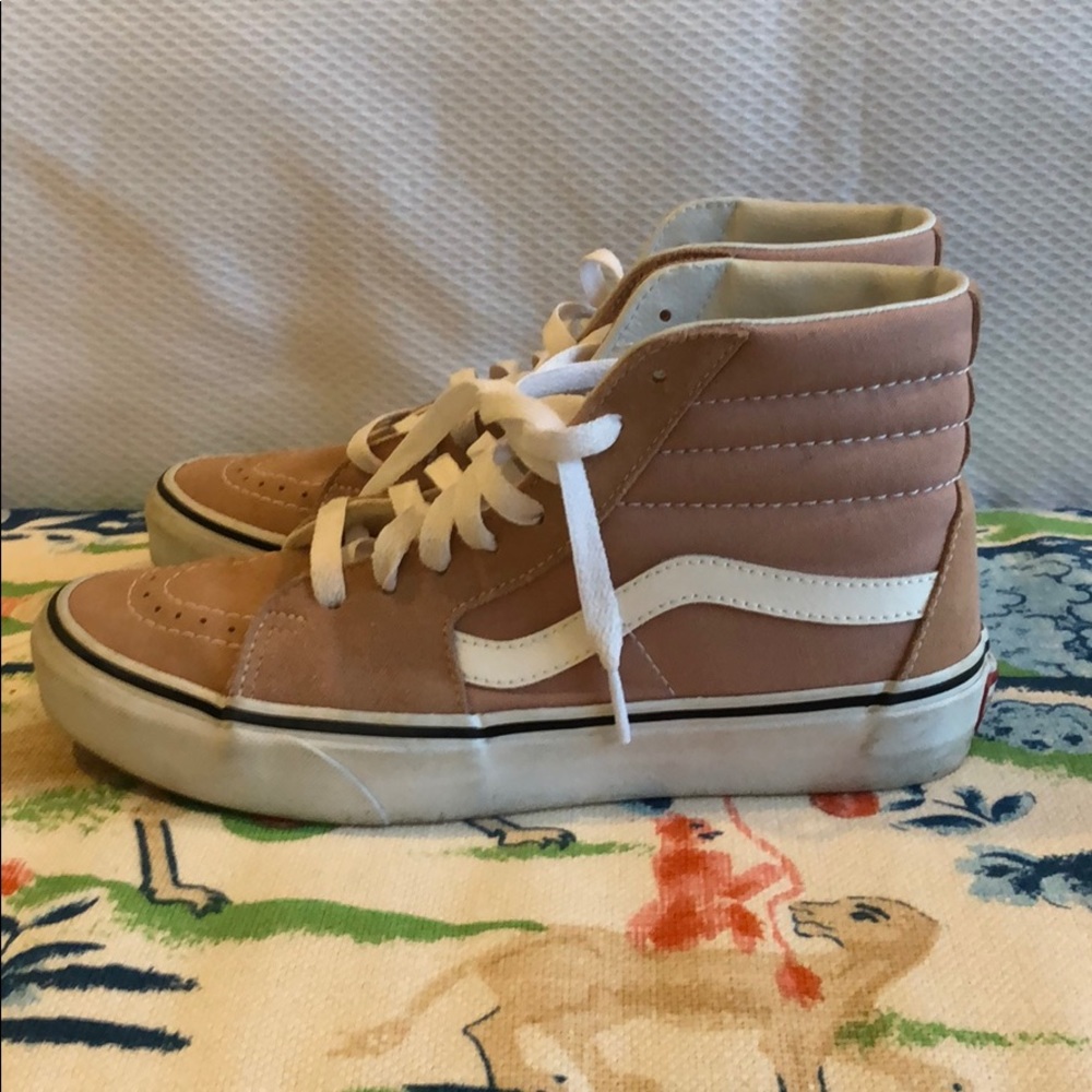 Pink Vans high tops